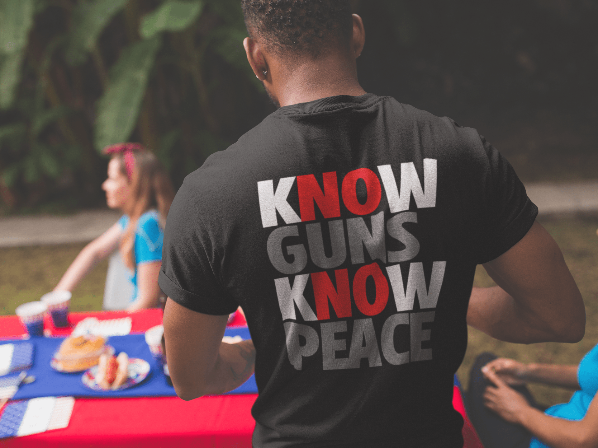 KNOW GUNS, KNOW PEACE T - SHIRT - VULCAN