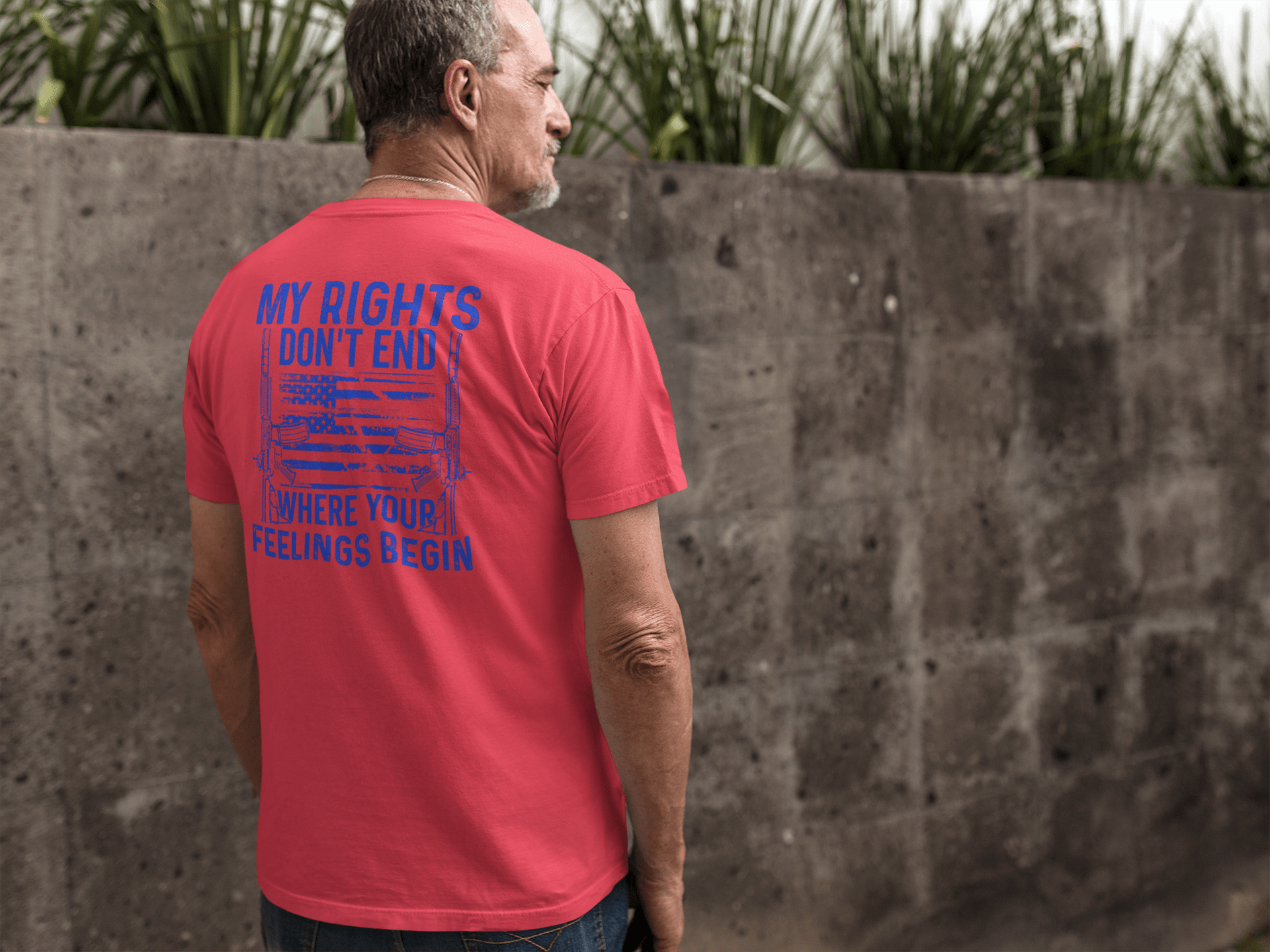 MY RIGHTS DON'T END T - SHIRT - VULCAN