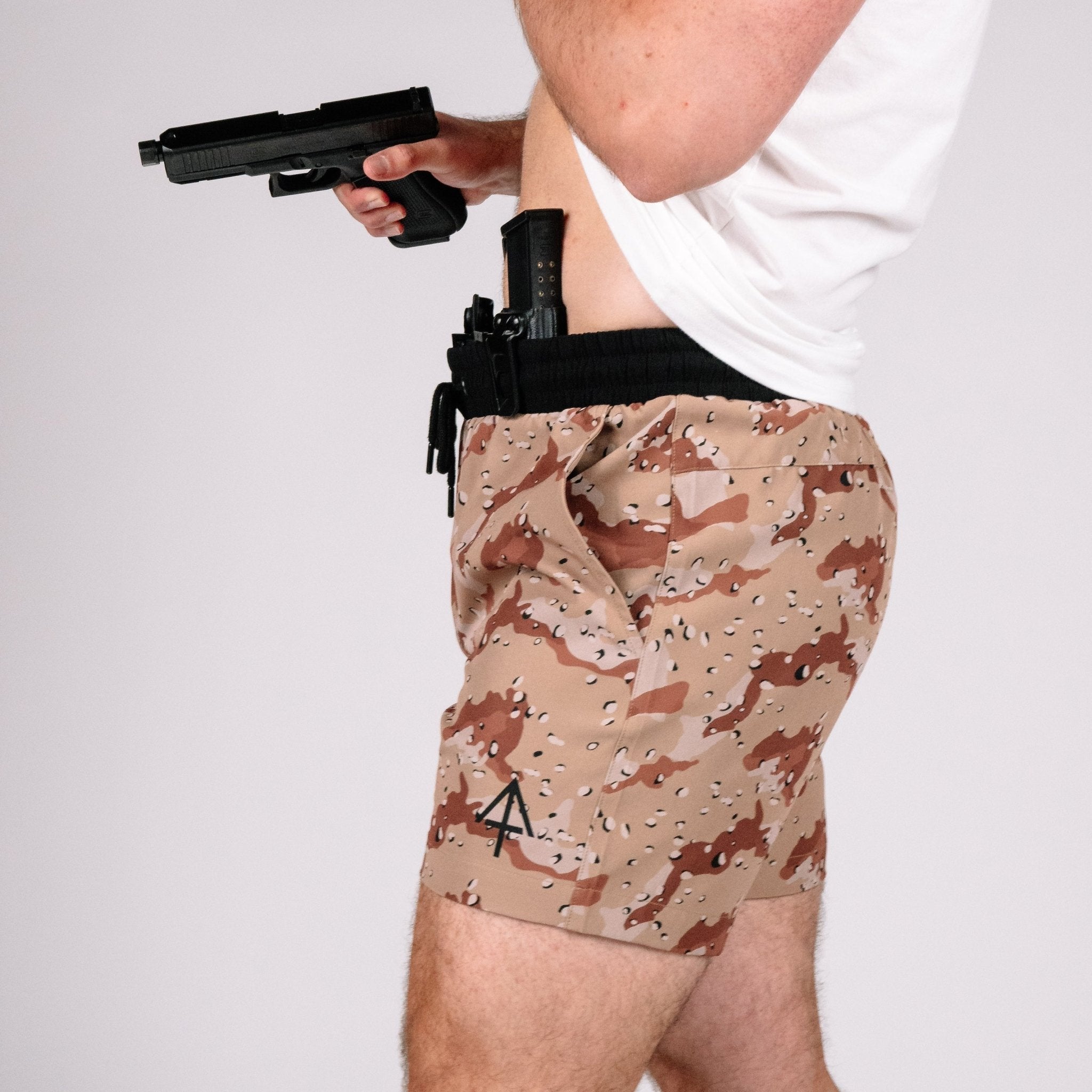 NEW! Carrier Training Shorts - Desert Camo 5" - VULCAN