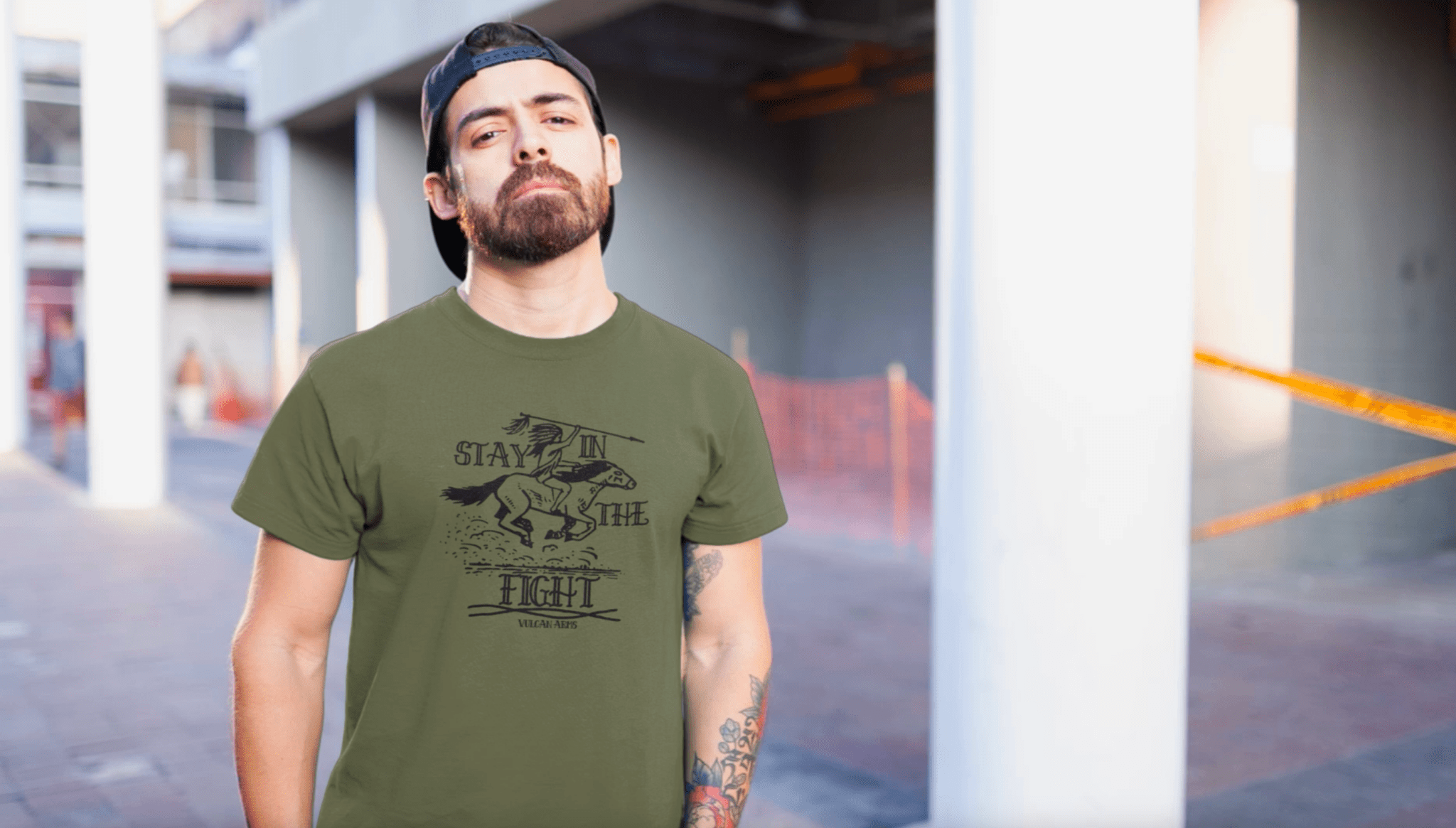 STAY IN THE FIGHT T - SHIRT - VULCAN