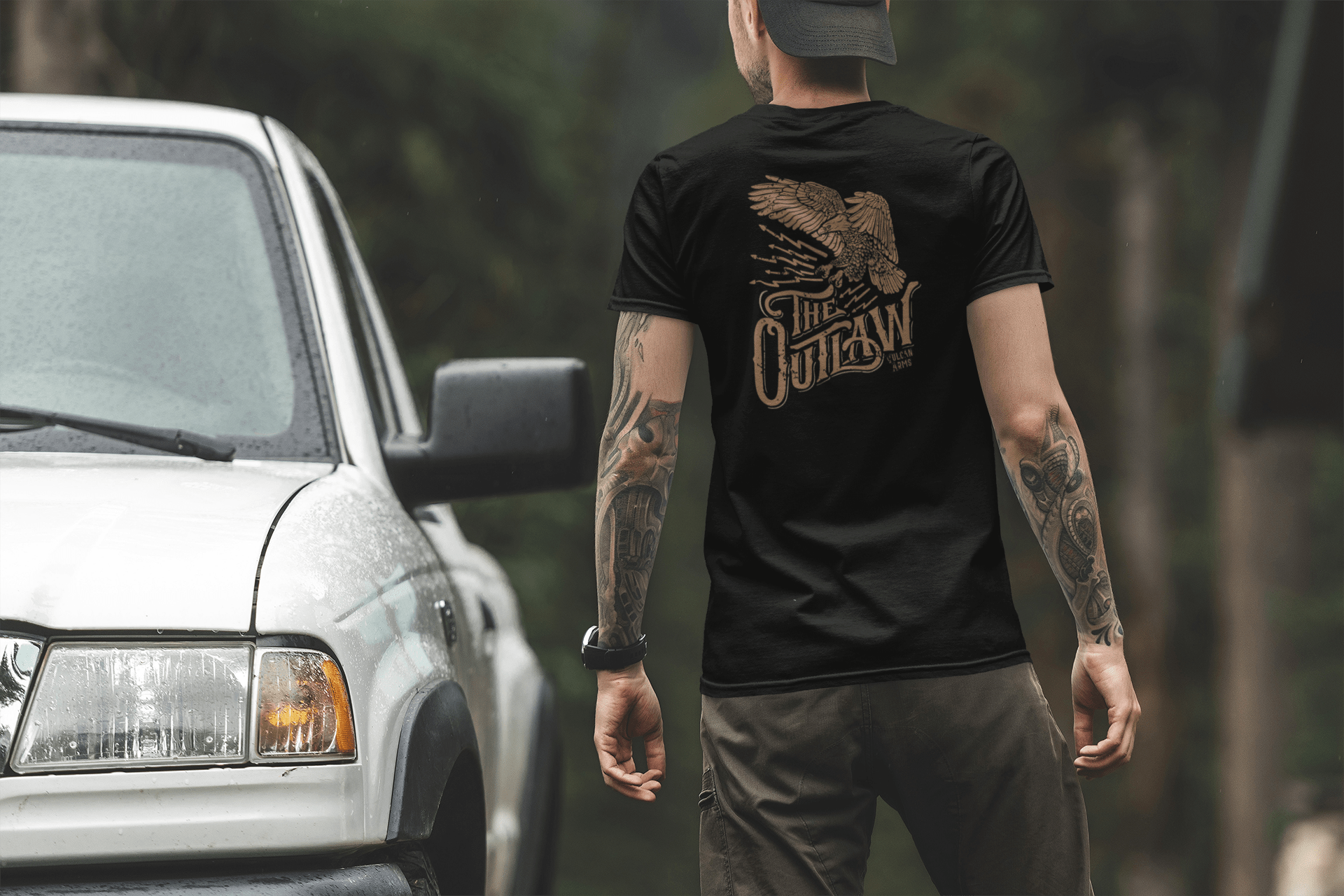 THE AMERICAN OUTLAW T - SHIRT - VULCAN