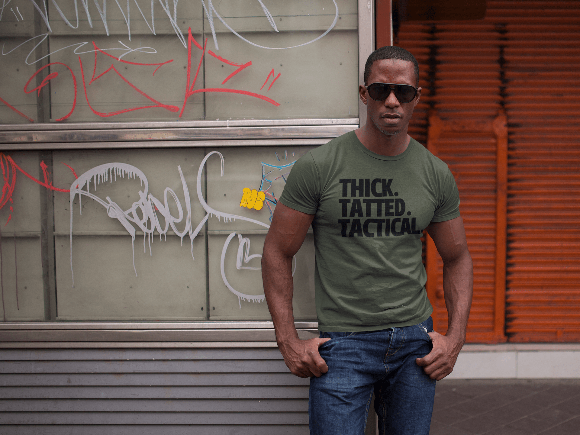 THICK. TATTED.TACTICAL. T - SHIRT - VULCAN
