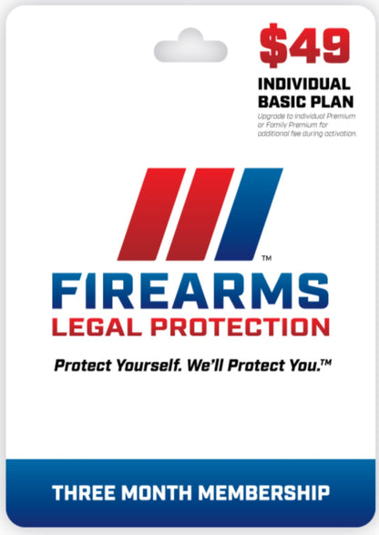 Firearms Legal Protection - 3 Month Membership - VULCAN